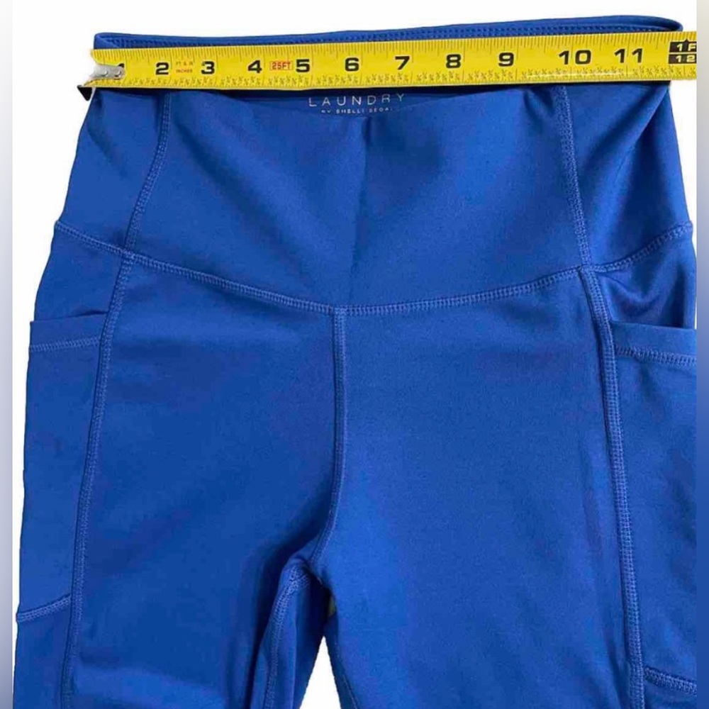 Laundry by Shelli Segal Blue High-Rise Leggings – Size M - Picture 5 of 8